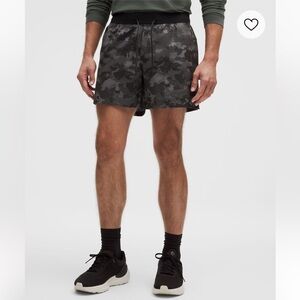 lululemon athletica Gray Camo Athletic Shorts